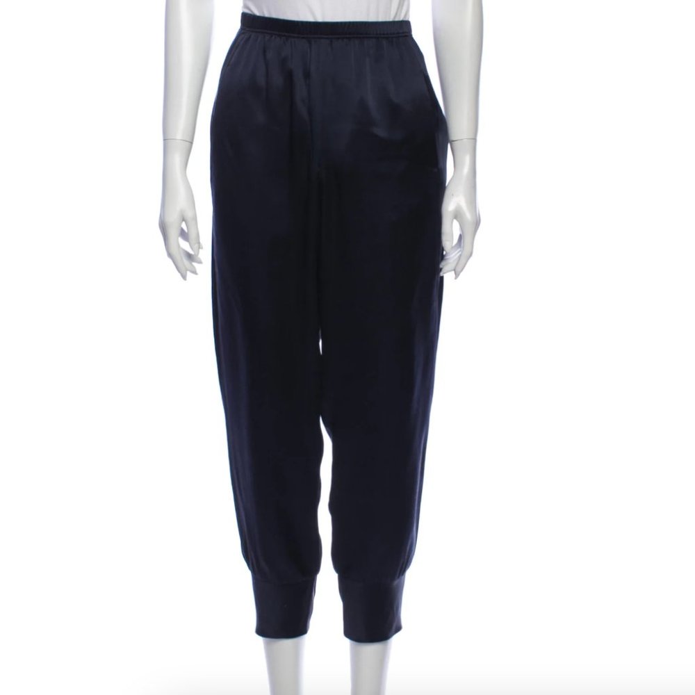 VINCE Silk Skinny Leg Pants